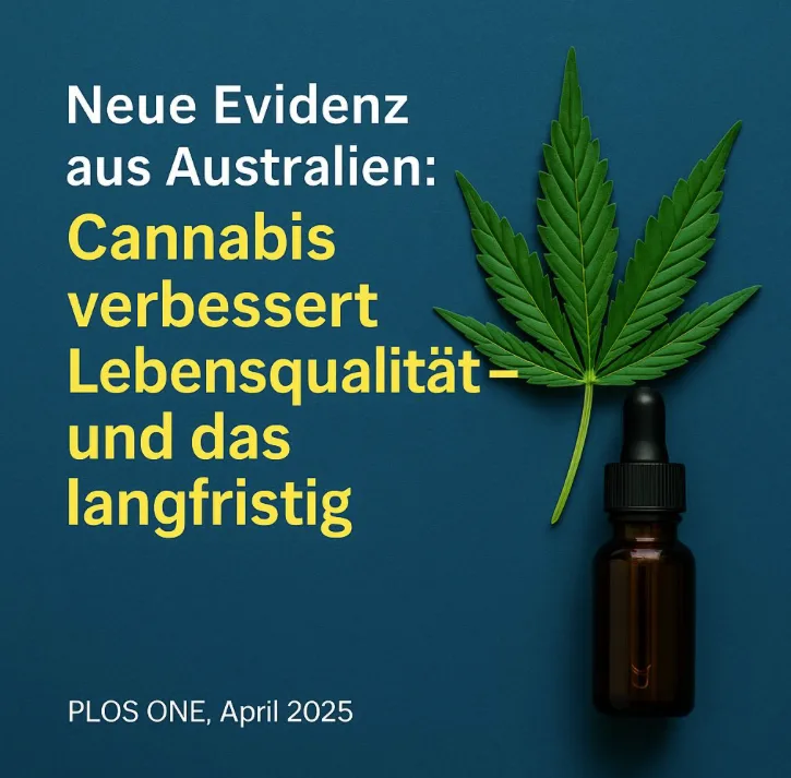 LinkedIn-Beitrag: neue Evidenz aus Australien, Cannabis verbessert Lebensqualität langfristig